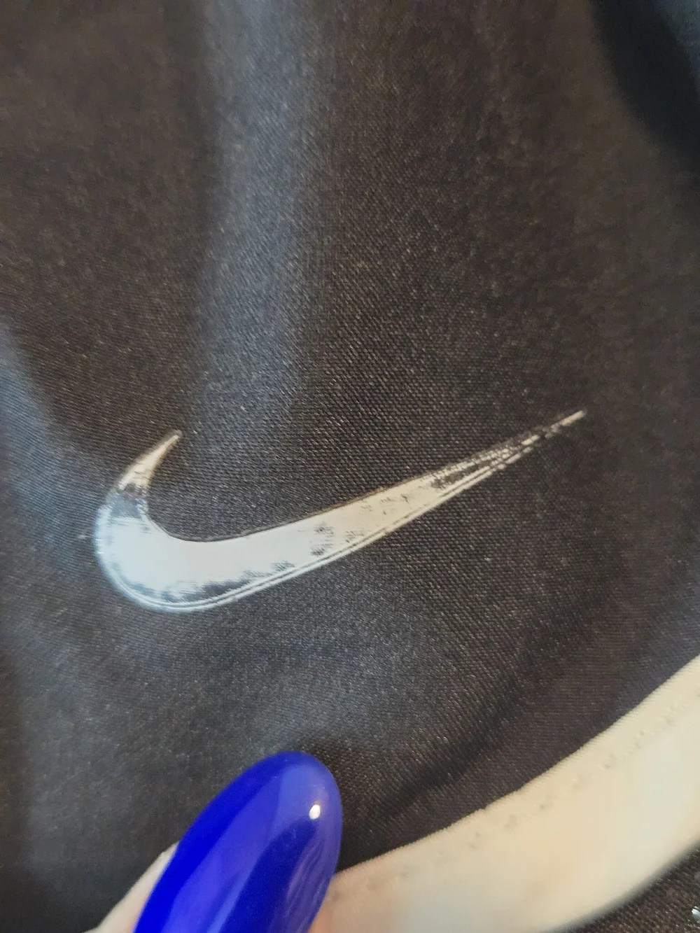 Nike Black Running Shorts with White Piping